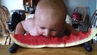 吃瓜小孩可爱,捕捉吃瓜小孩的可爱瞬间